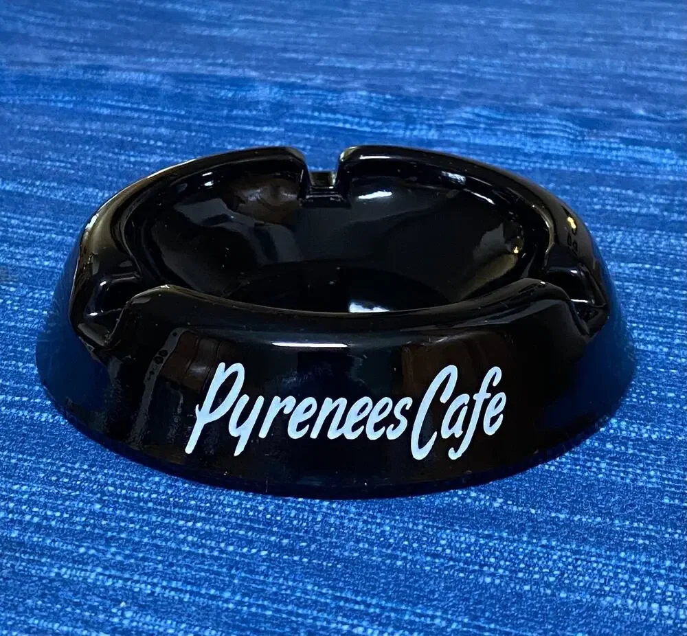 Vintage Pyrenees Cafe Bakersfield California Advertising Ashtray 94B